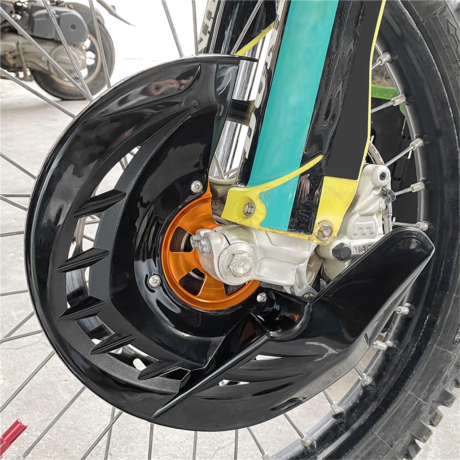 Fit Für Beta RR 300 RR 125 200 250 300 350 390 400 430 450 480 498 2020-2025 Vorne bremsscheibe Rotor Schutz Abdeckung Bremsscheibenschutz(Red)