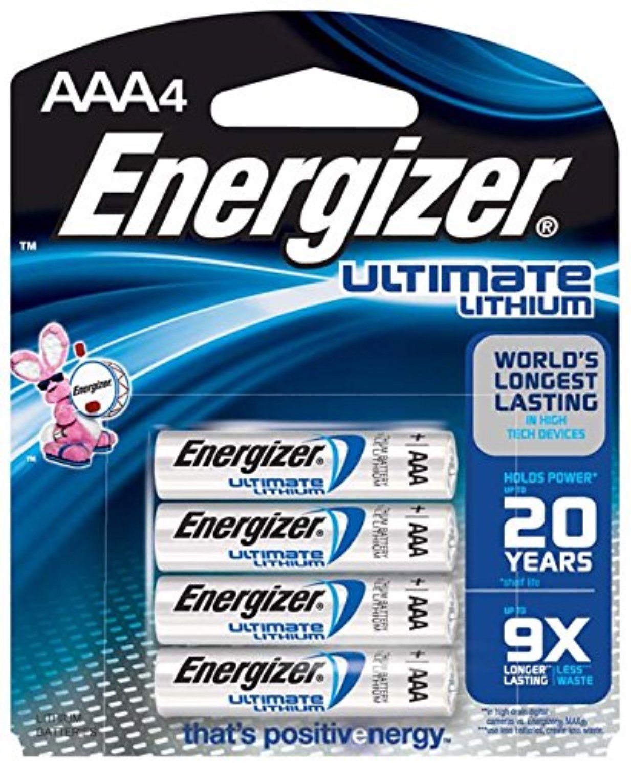 Energizer e2 Ultimate Lithium Batteries AAA 4 ea (Pack of 2)-image-1