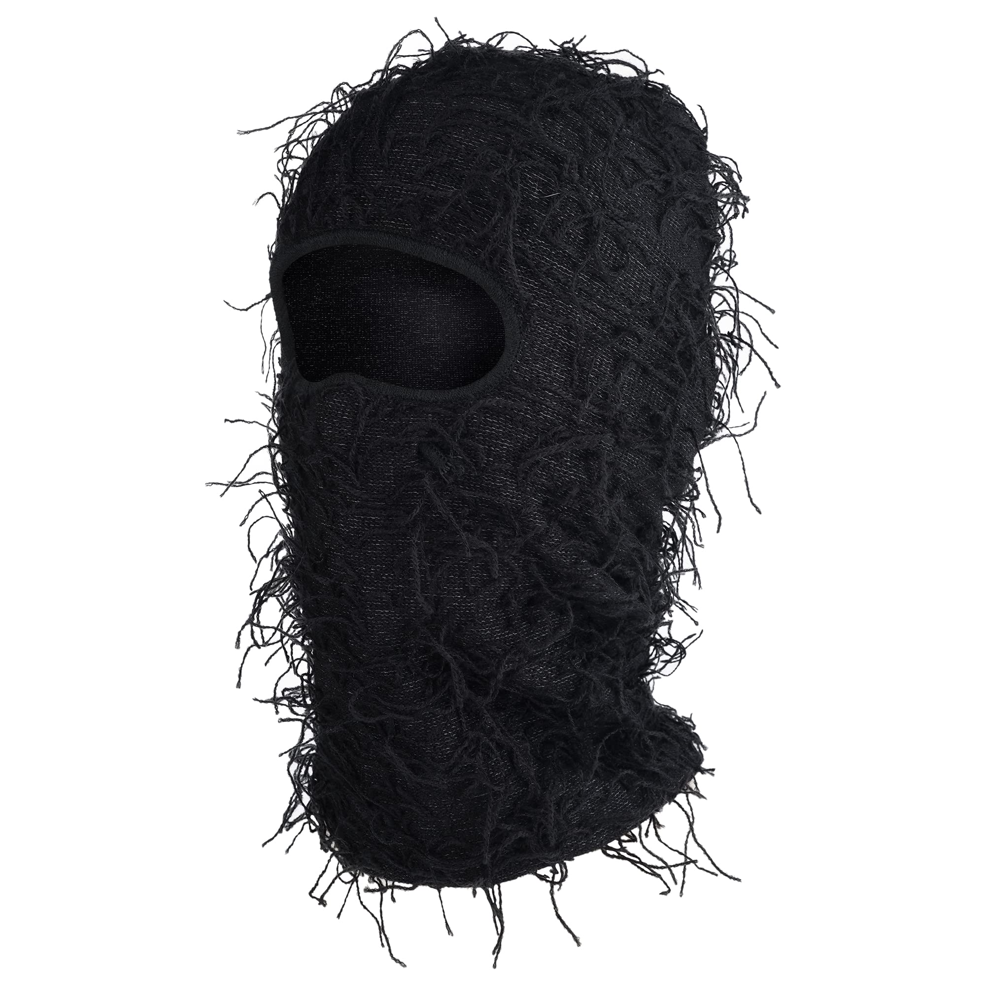 Distressed Balaclava Ski Mask for Men and Women - Knitted Balaclava Distressed Windproof Shiesty Full Face Mask Cold Weather