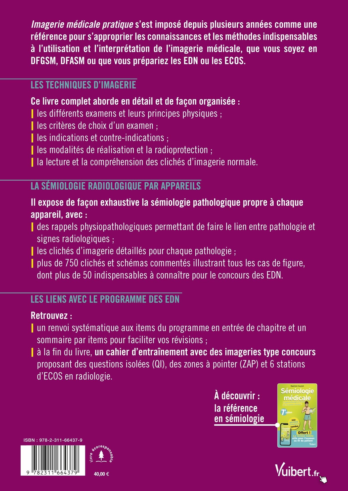 Imagerie médicale pratique: Tout le cours de la 2e année jusqu’aux EDN + de l'entrainement avec les imageries tombables