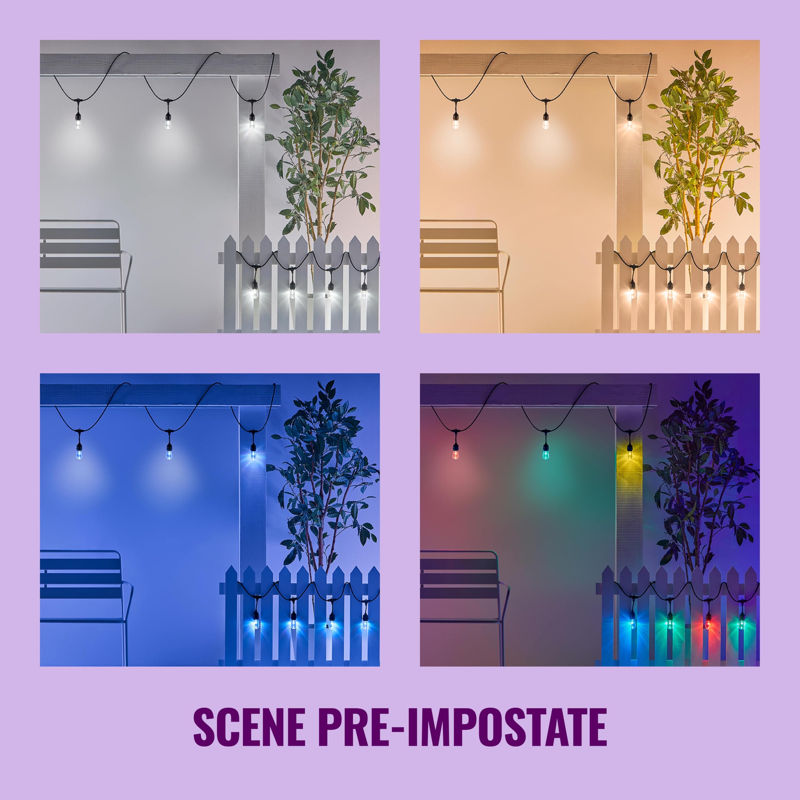 WiZ Catenaria Smart WiFi, Luce Bianca e Colorata, Dimmerabile, Milioni di Colori, 8W, Tecnologia SpaceSense, Controllo Vocale (Alexa, Apple HomeKit. Google Home)