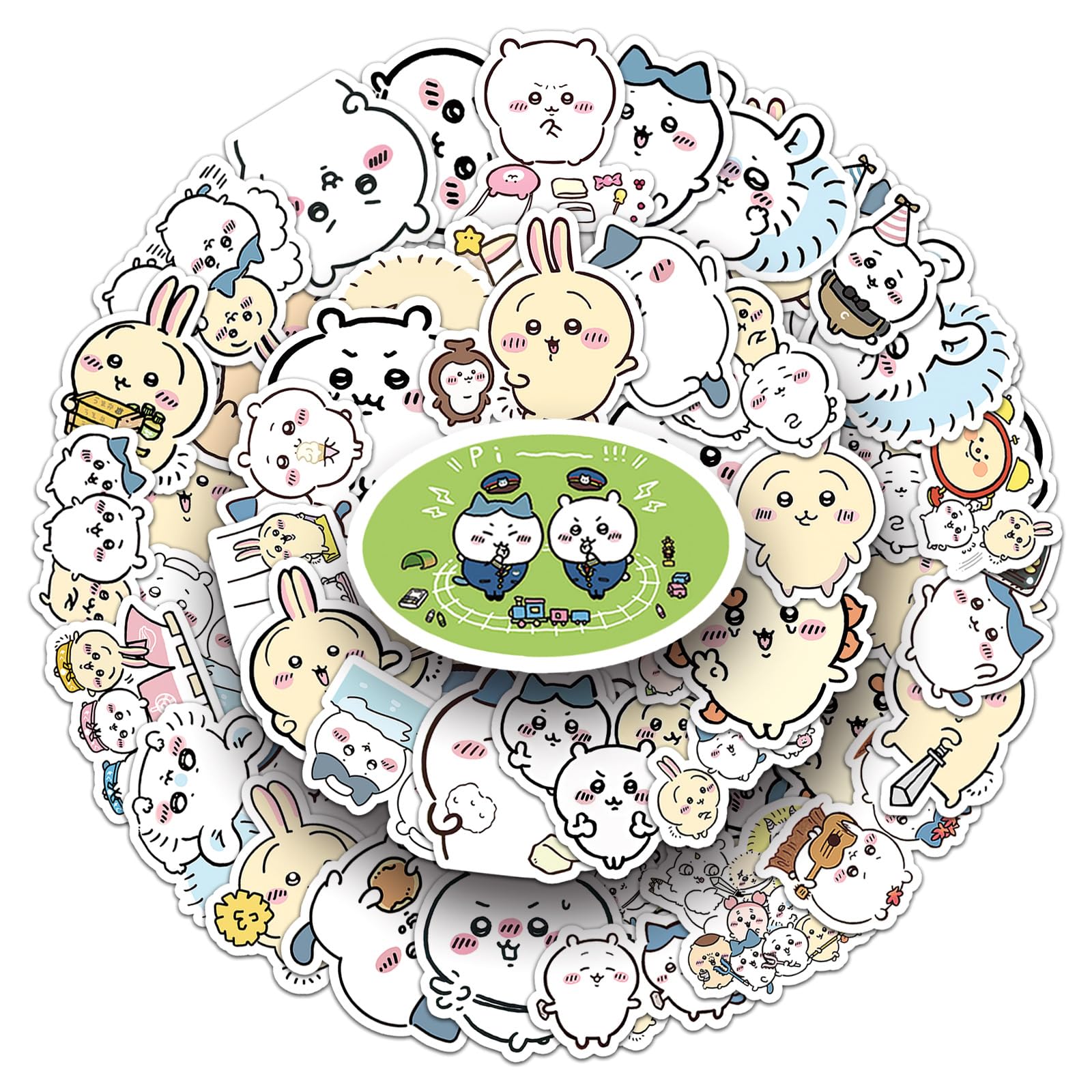 chikuwa★ 50 Packs Chiikawa Stickers Water Bottles Laptop Phone Motorcycle