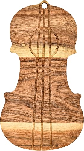 Treen Art Tabla de cortar de madera para decoración de cocina, 13 pulgadas de largo x 7 pulgadas de ancho, tablas de cortar y charcutería de madera