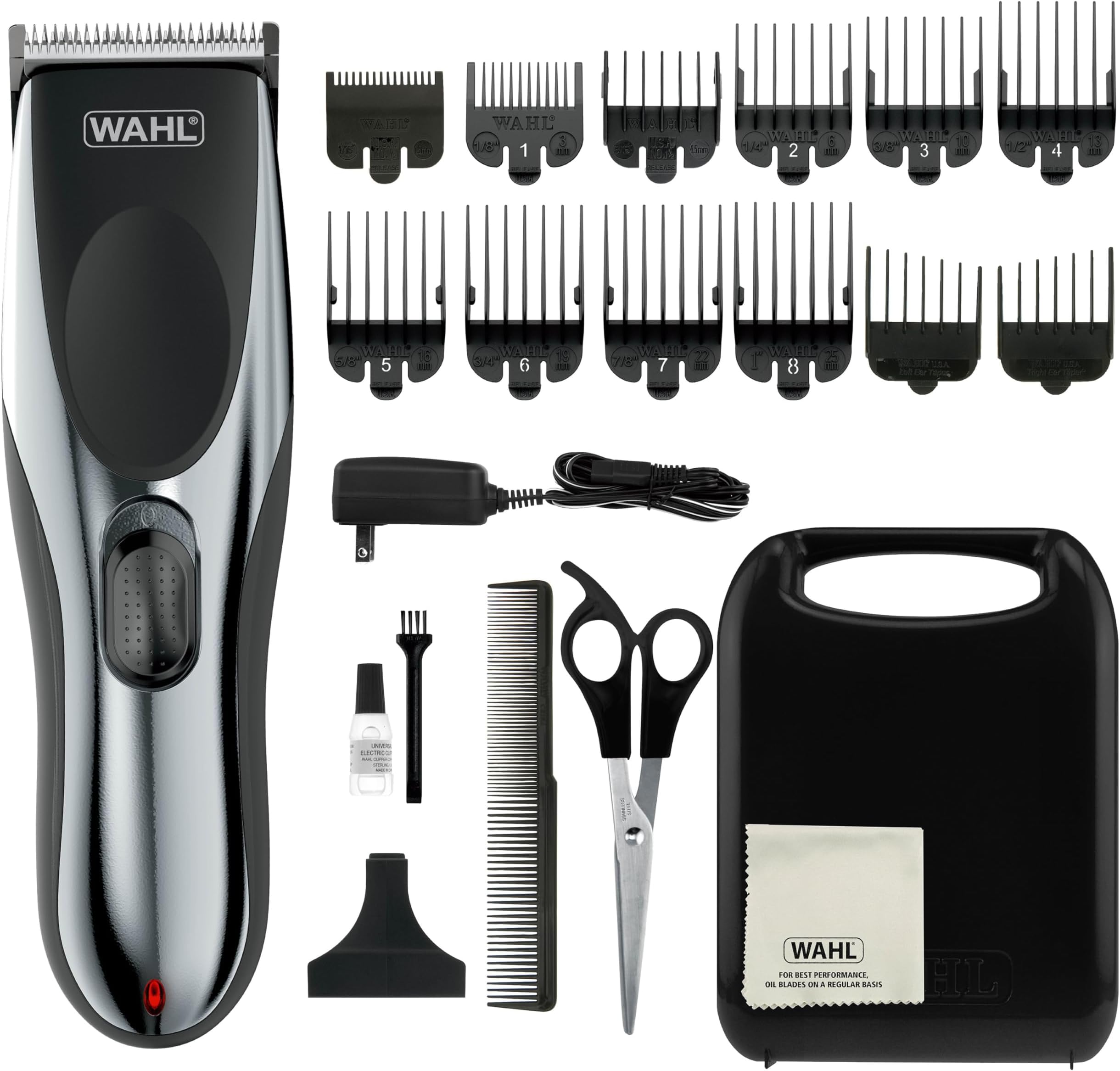 Wahl Clipper Rechargeable Cord/Cordless Haircutting & Trimming Kit for Heads, Beards, All Body Grooming - Model 79434