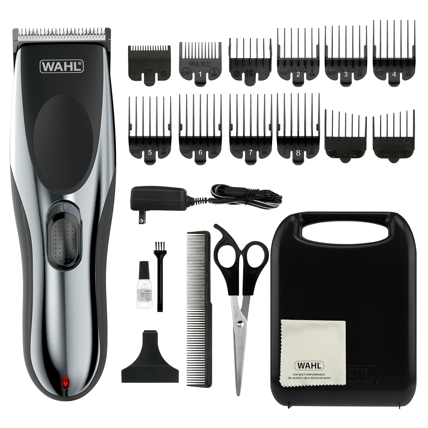 Wahl Clipper Rechargeable Cord/Cordless Haircutting &amp; Trimming Kit for Heads, Longer Beards, &amp; All Body Grooming - Model 79434
