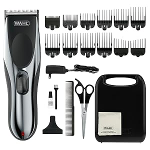 Wahl Clipper Rechargeable Cord Cordless Haircutting Trimming Kit for Heads Longer Beards All Body Grooming - Model 79434