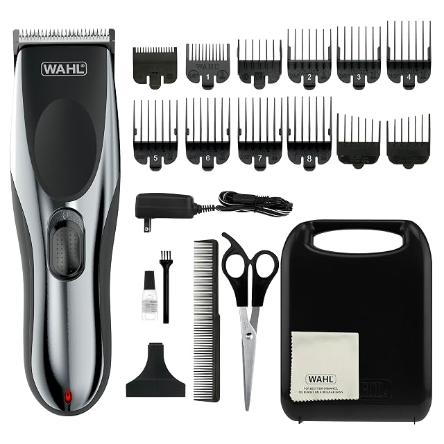 Wahl Clipper Rechargeable Cord Cordless Haircutting Trimming Kit for Heads Longer Beards All Body Grooming - Model 79434