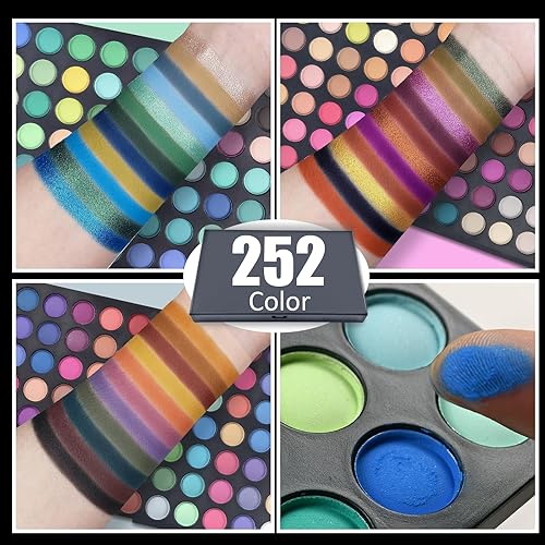 Miniatura 10 de Pure Vie Professional Highlight Eyeshadow Palette Makeup Contouring Kit - 15 Colors Highly Pigmented Nudes Warm Natural Matte Shimmer Cosmetic Eye