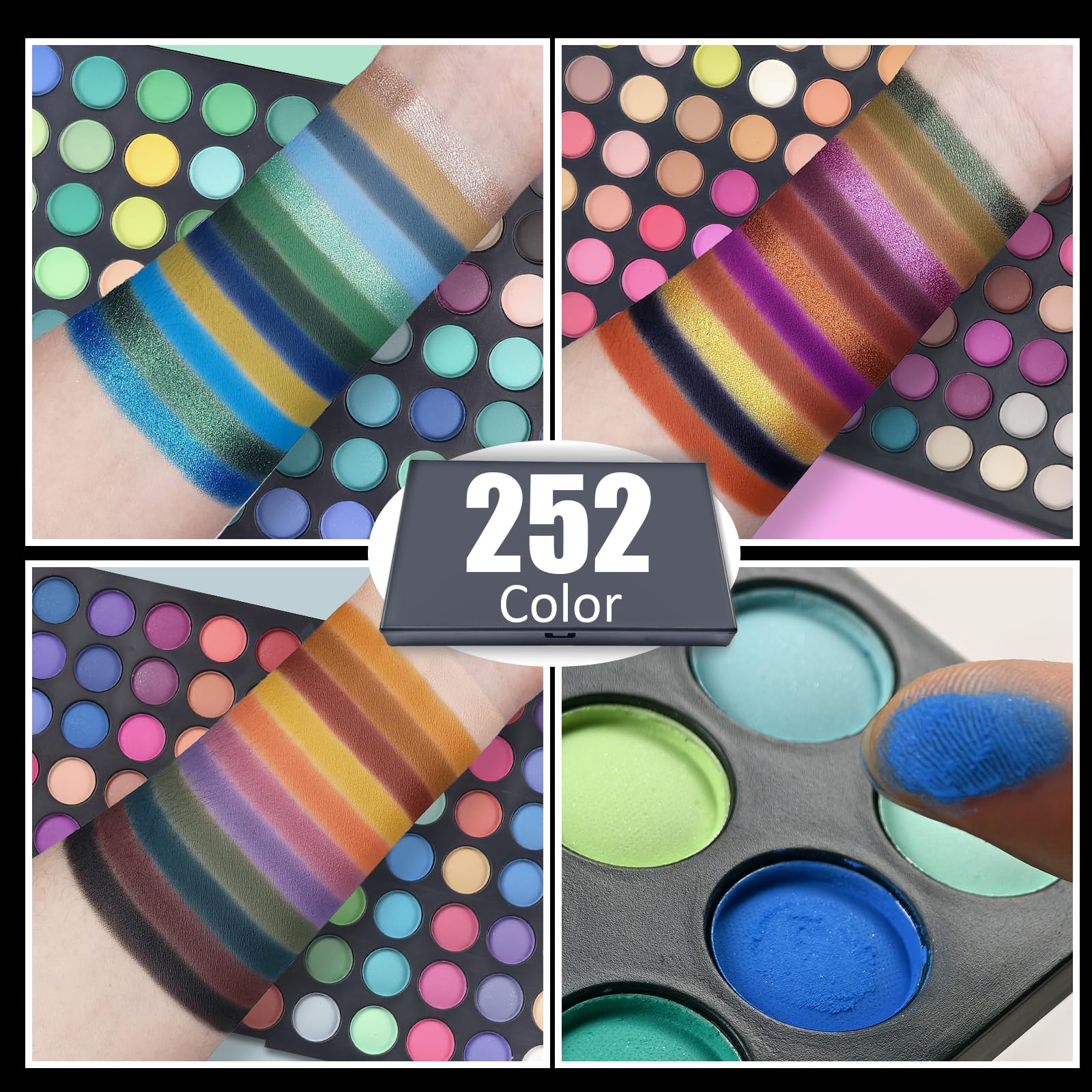 FantasyDay® 252 Colores Sombra De Ojos Paleta de Maquillaje Cosmética - Perfecto para Sso Profesional y Diario