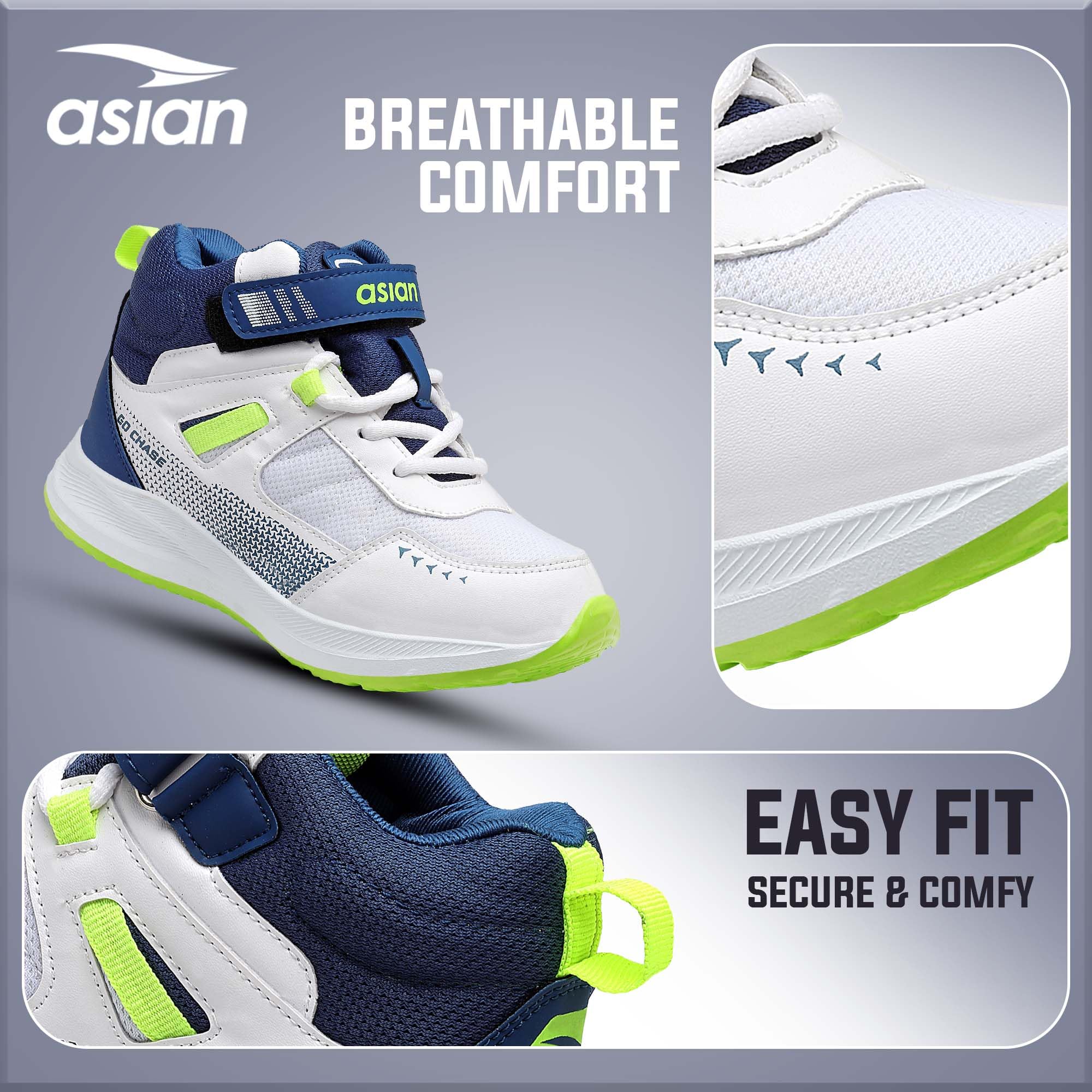 ASIAN Boy's ADVENTURE-05-KIDS Sport Running & Walking Shoes with Ultra Bounce Technology Lightweight Synthetic Upper EVA Outsole Casual Lace-Up Shoes for Kid's & Boy's, Multicolour 2