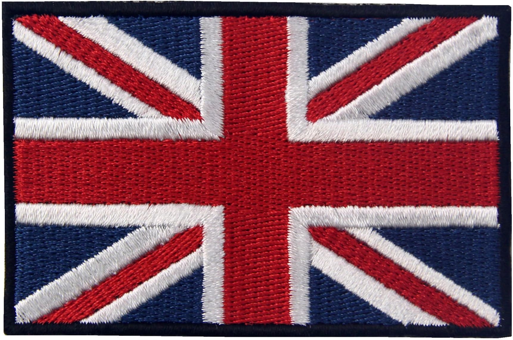EmbTao British Union Jack Embroidered Patch England Flag UK Great Britain Iron On Sew On Emblem