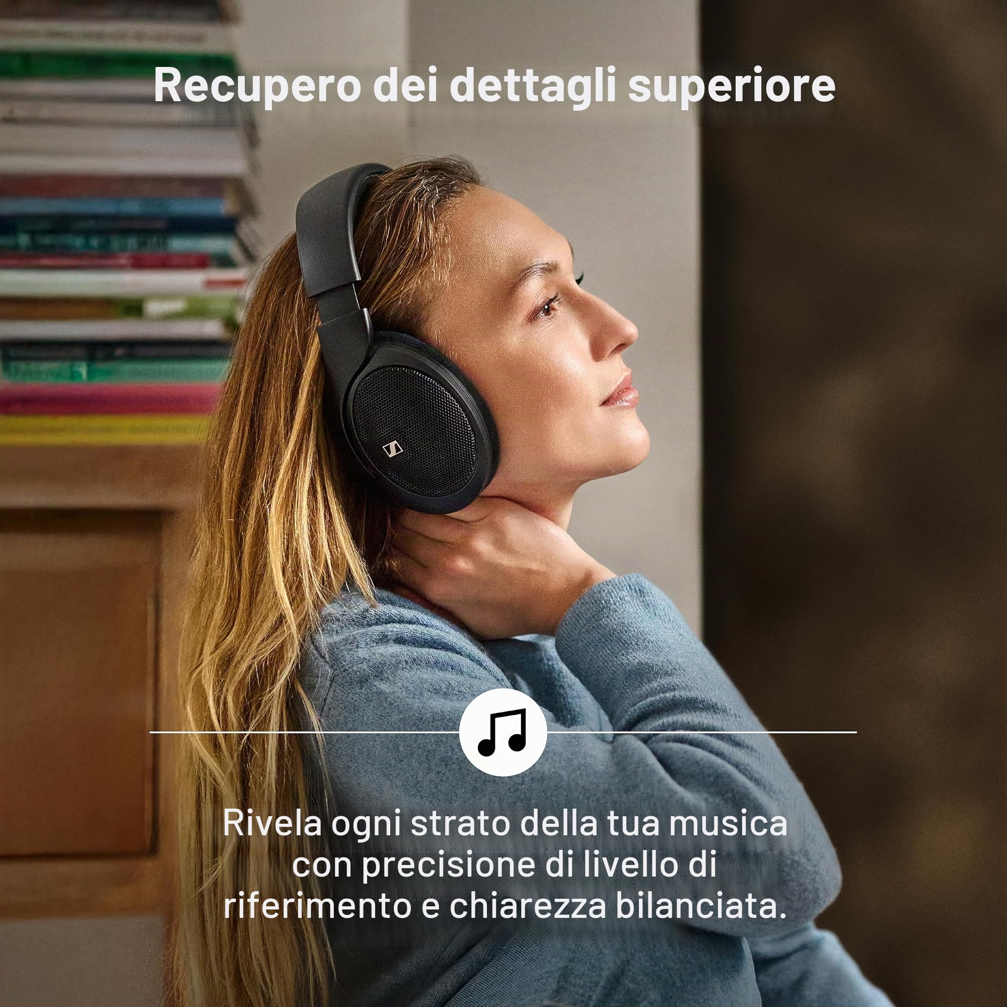 Sennheiser HD 560S Cuffia Aperta Reference-Grade, Jack 3.5 mm, Nero