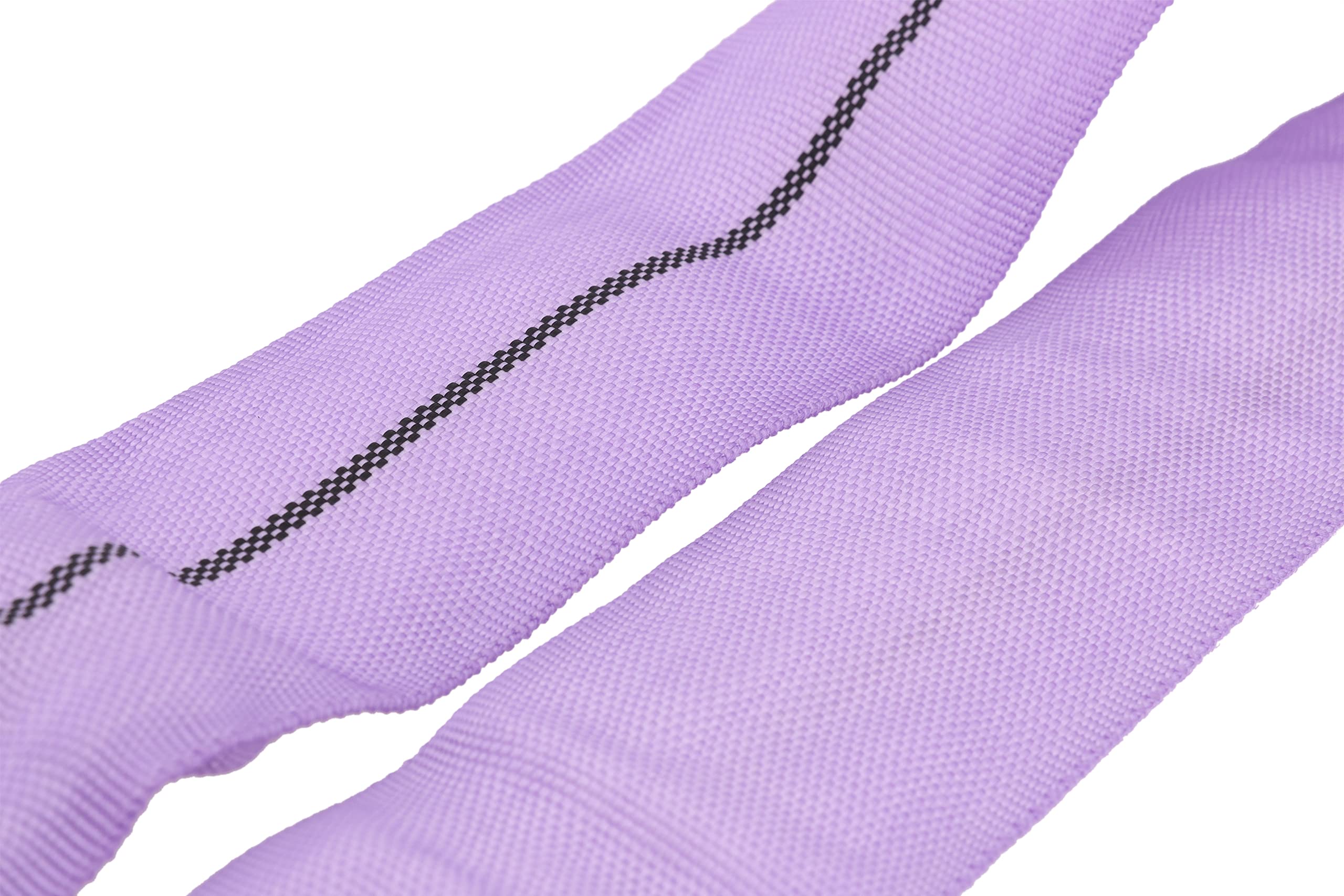 Sandax Lot de 4 boucles rondes professionnelles en polyester, élingue à glissement de 1 tonne (1 t), charge nominale (1 000 kg), 1 m de circonférence, longueur utile 0,5 m, une couche selon la norme