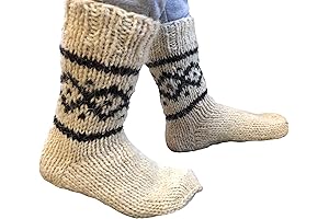 Extra Thick and Warm Ukrainian Knitted Wool Socks