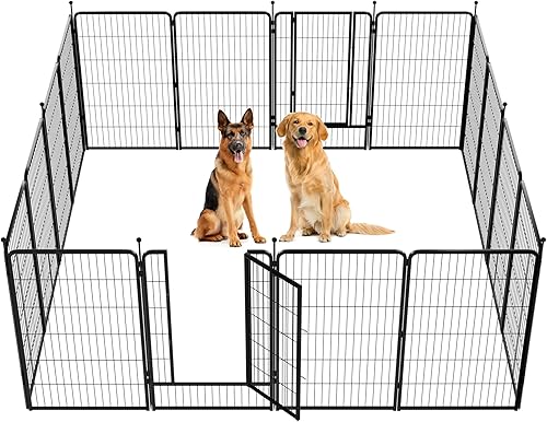 Miniatura 46 de FXW Corralito Instantáneo Sin Correa para Perros, Valla Portátil para Mascotas para Exteriores, Viajes en RV y Campamento, 40 pulgadas, 16 Paneles