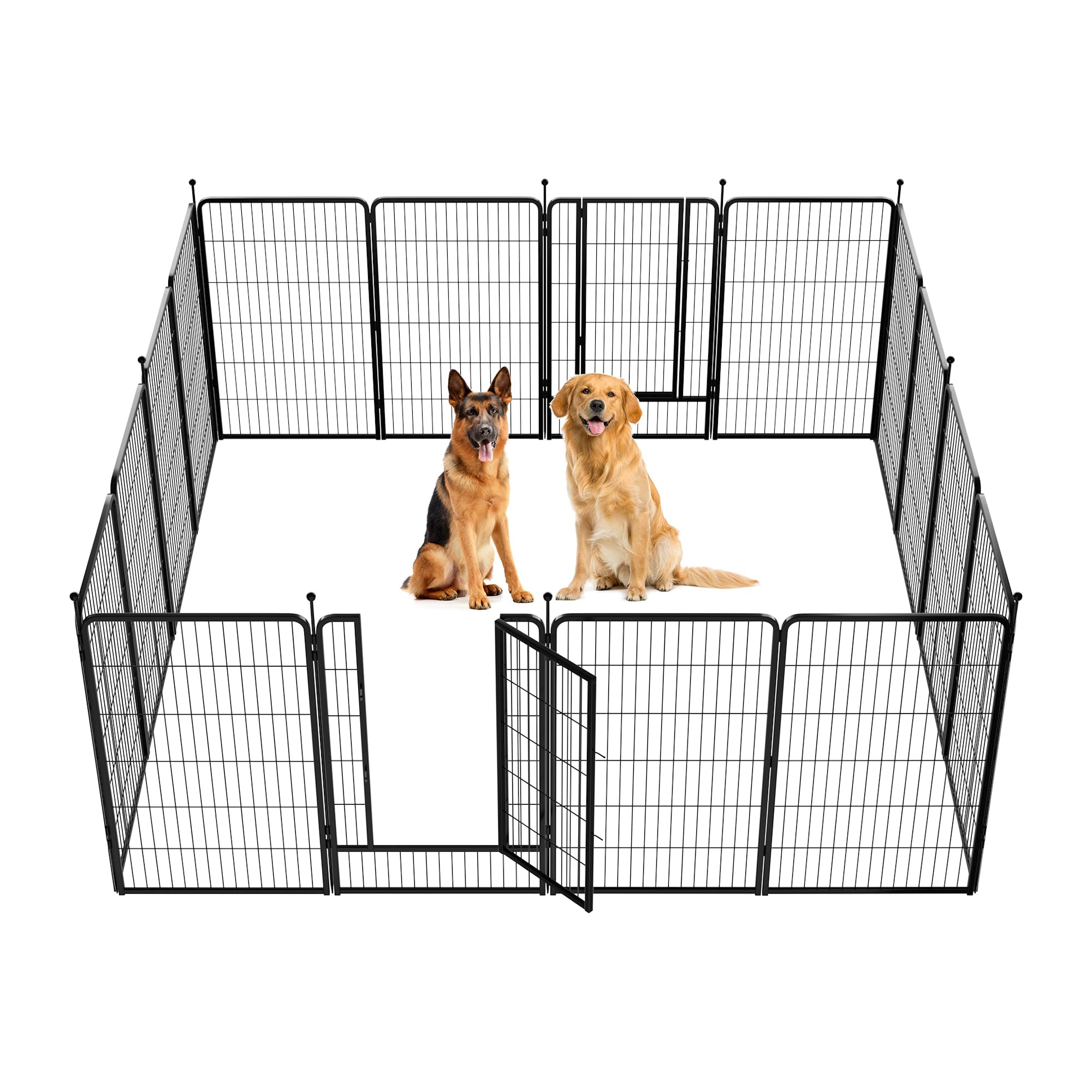 FXW Instant Dog Playpen, RV Camping, Outdoor &amp; Yard, 45" H, 16 Panels
