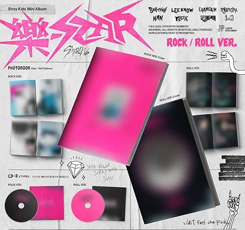 Stray Kids ROCK-STAR 8 Mini álbum PHOTOBOOK Random Ver