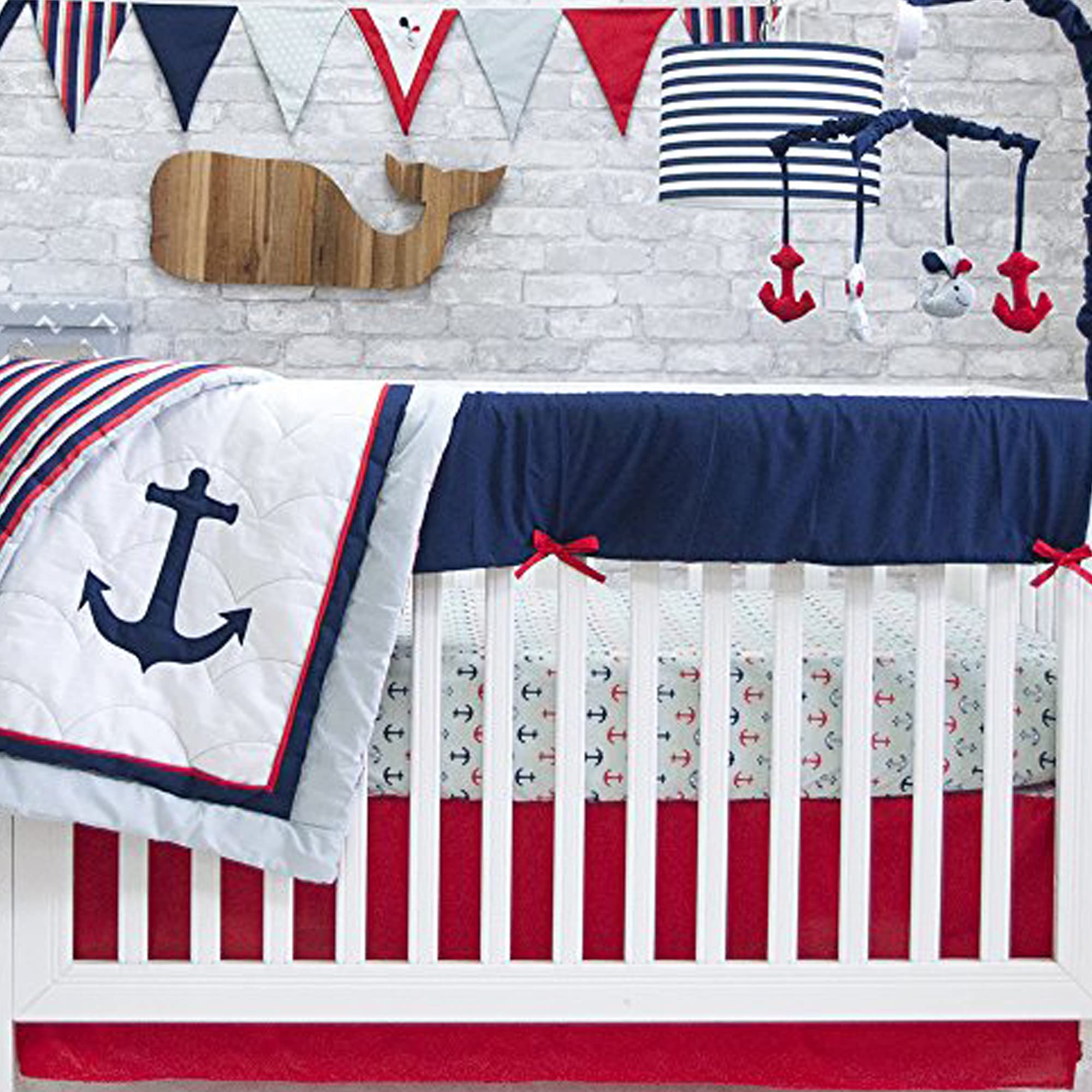 red nursery bedding
