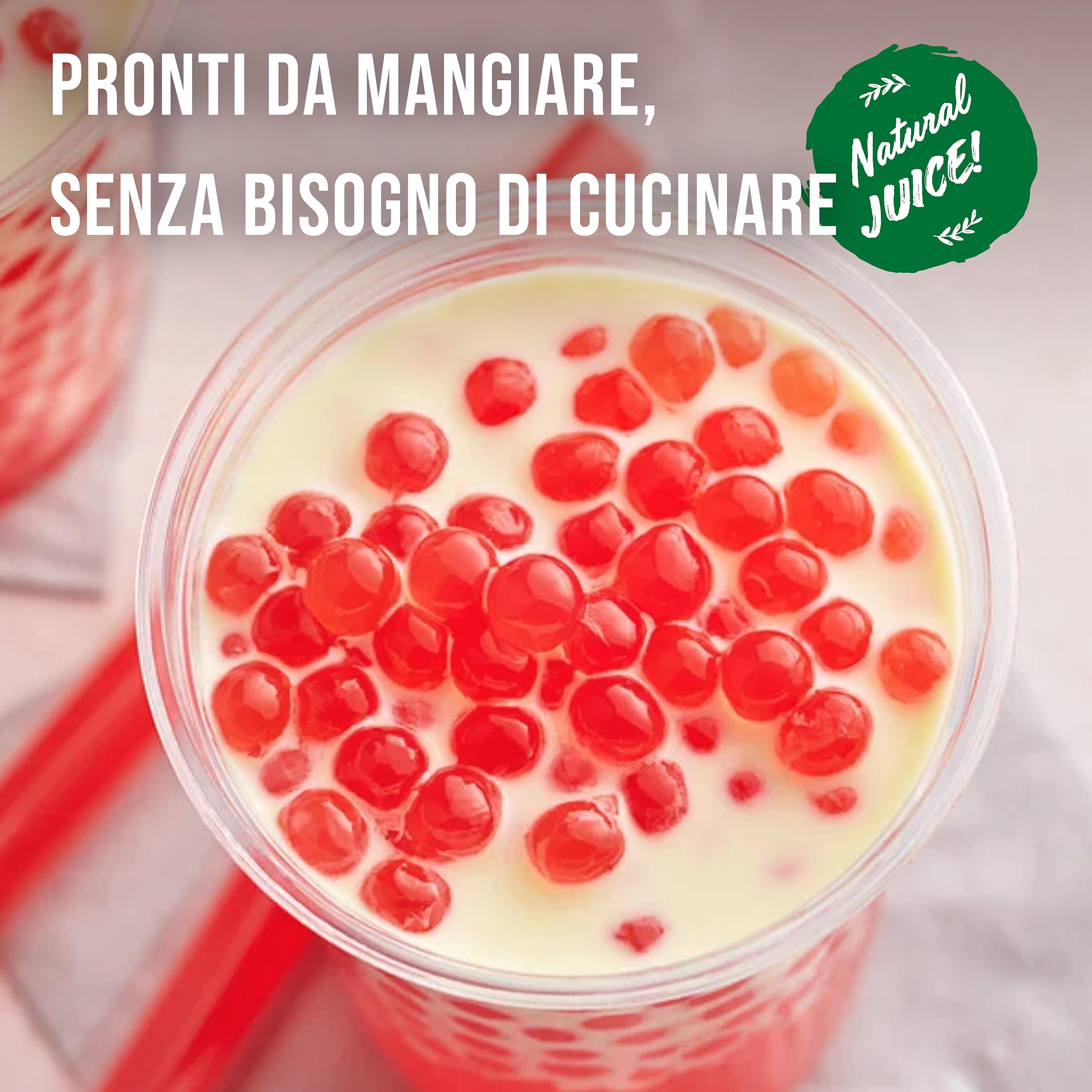 INSPIRE FOOD Bubble Tea Popping Boba Fresa 450g Listo para Usar