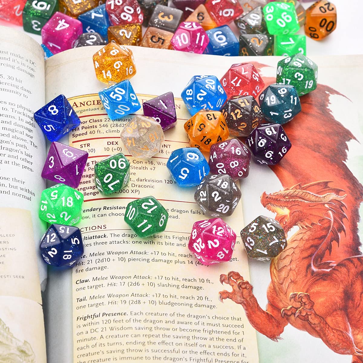 Amazon.co.jp: zx キラキラ多面体7ピース Dダイスセット D4 D6