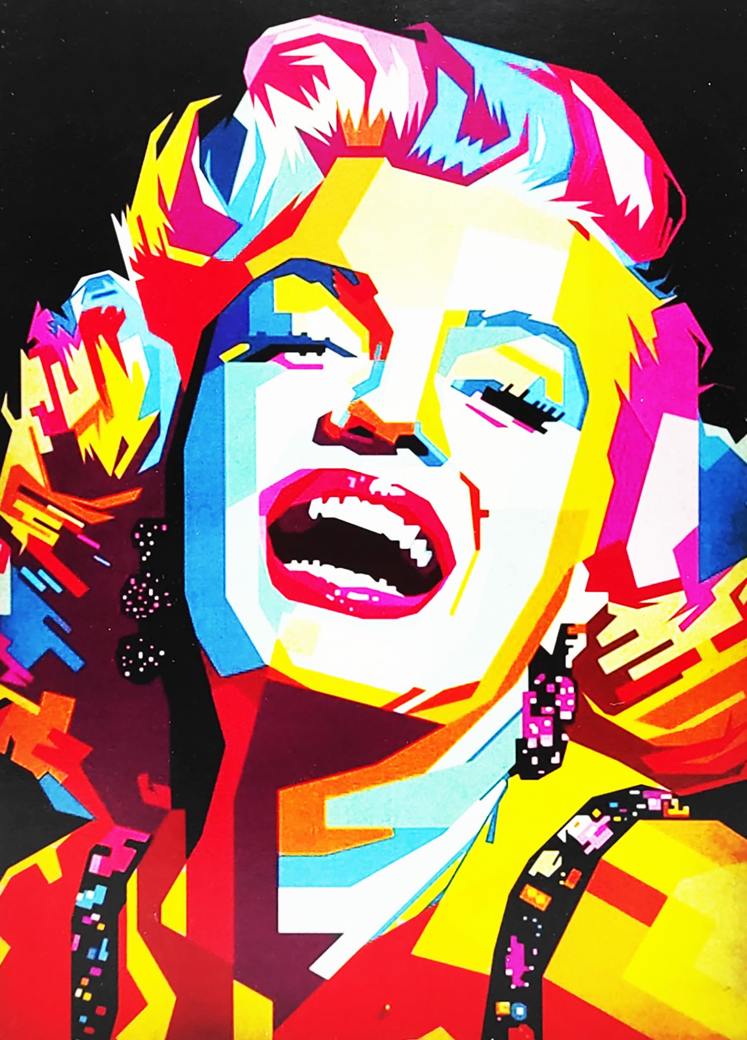 Poster Marilyn Monroe Rétro 40x30cm KUSTOM ART - Décoration Murale Vintage Pour Salon, Chambre