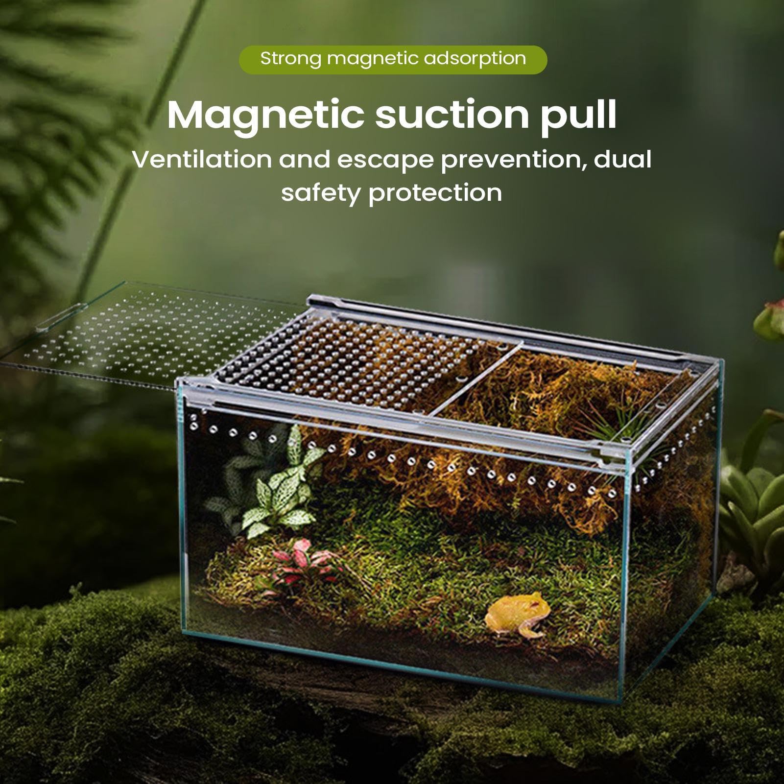 Terrarium Dla Skacz?cych Paj?ków | Akrylowy Przezroczysty Zbiornik | Siedliskowy Dla Gadów - Klatka Gadów | dla Gekonów W??y Kameleonów ?ó?wi