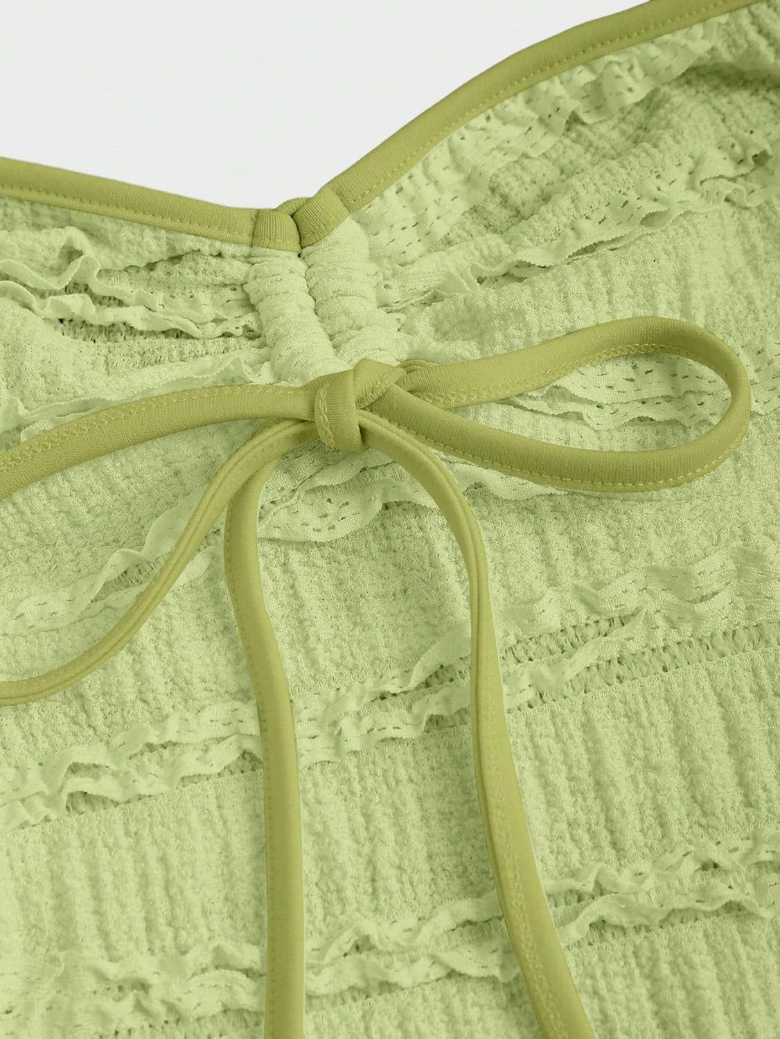 SKAYS Women's Going Out Halter Top Peplum Ruched Y2K Drawstring Sleeveless Flared Hem Cute Casual Top Summer Wear - Image 4