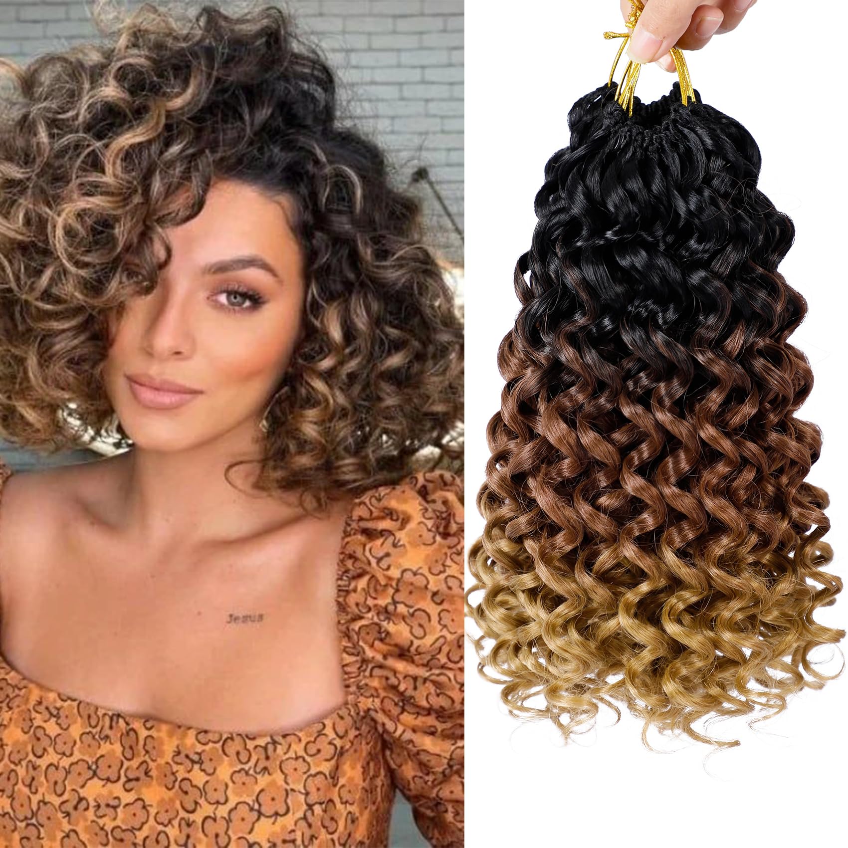 Snapklik com : 7 Packs GoGo Curl Crochet Hair 12 Inch Short Curly