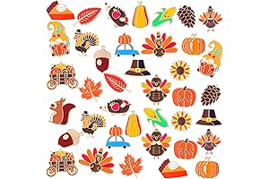 Giegxin 40 Pcs Fall Enamel Pins Bulk: Autumn Accents for Backpacks, Clothes & More