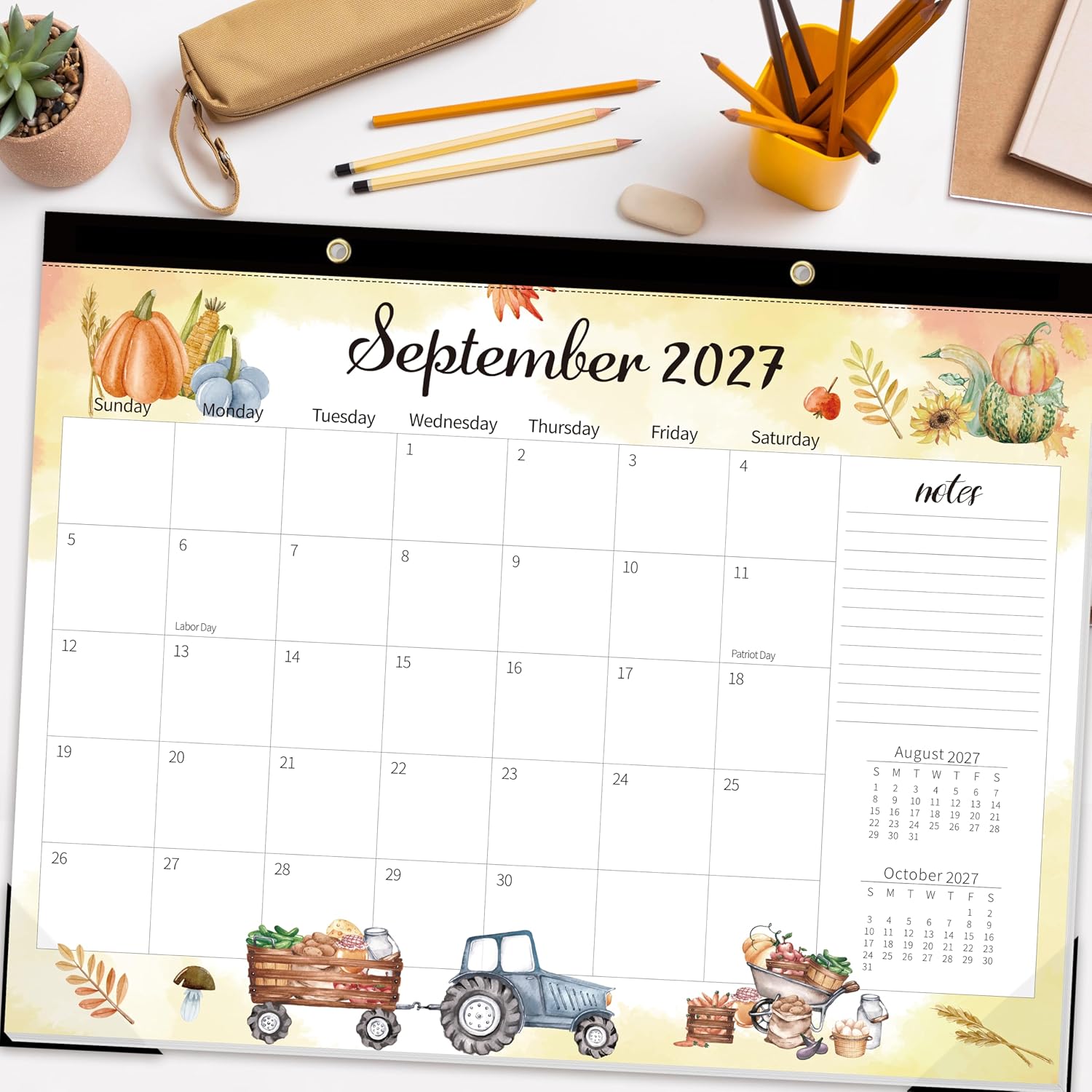 Calendario Grande GuassLee 2026-2027 - 19 Meses, 22x17, Pa Organizarte Bien 4