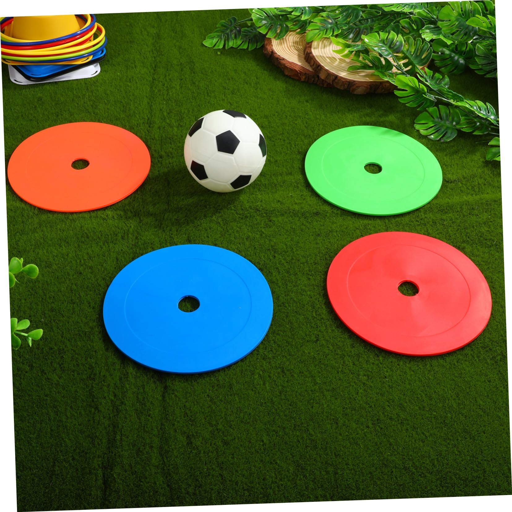 12 Piezas Marcadores de Disco Plano Resistentes para Fútbol Baloncesto y Marciales Interior y Exterior Conos para Mejorar Agilidad y Técnica