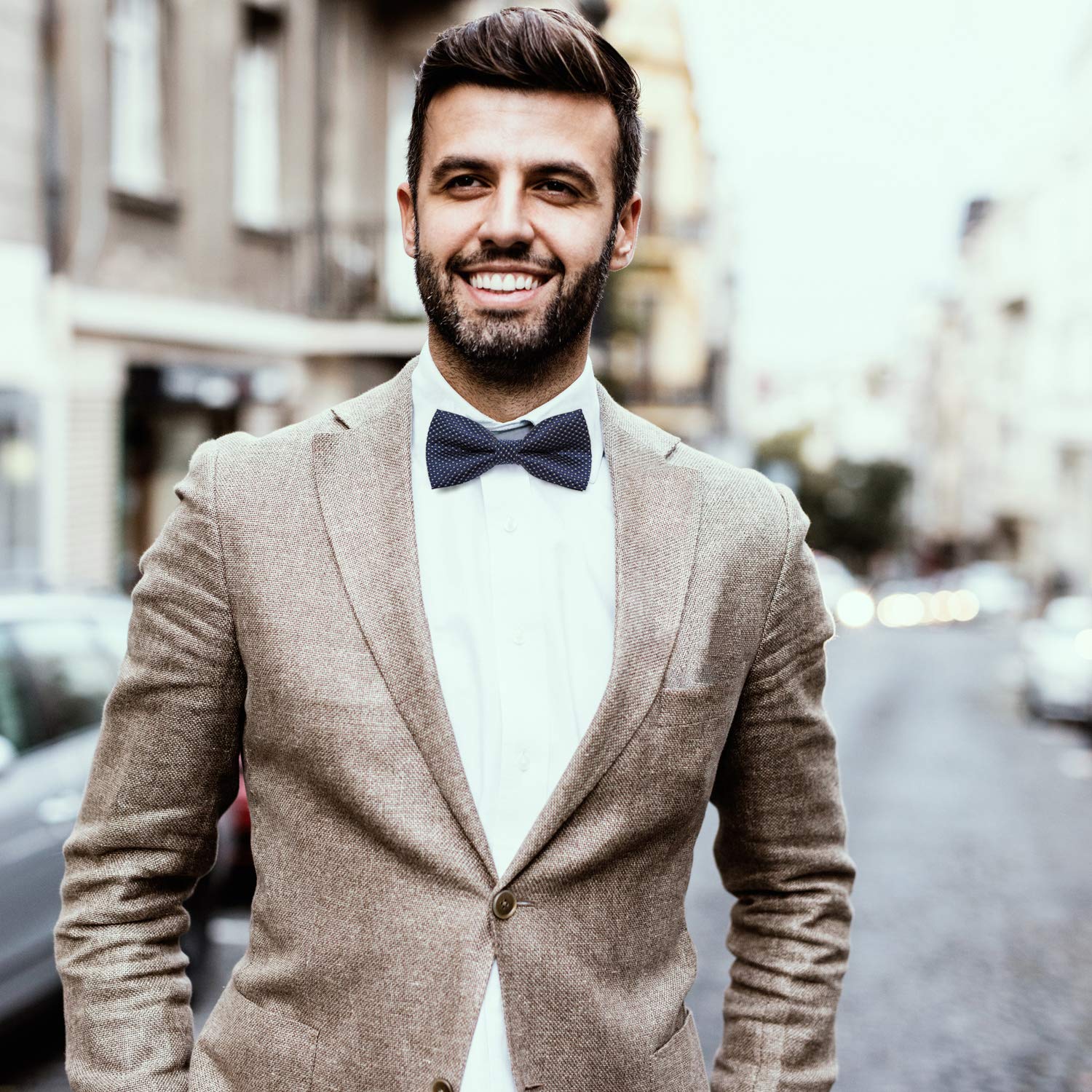 DonDon Pajarita para Hombre de lunares elegante con gancho con nudo y ajustable disponible