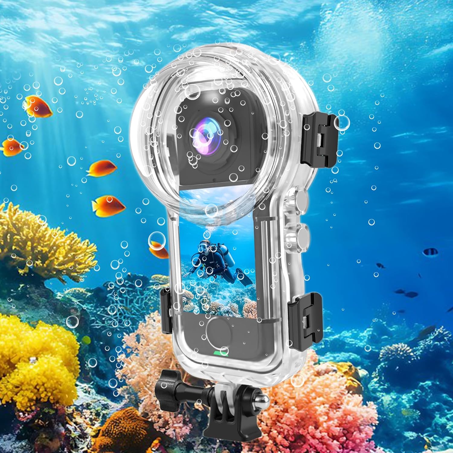 50M/164FT Invisible Diving Case for Insta360 X4 Air, Underwater Protective Case Covers Housing Shell Underwater Photography 98% High Light Transmittance insta360 x4air Camera Accessories
