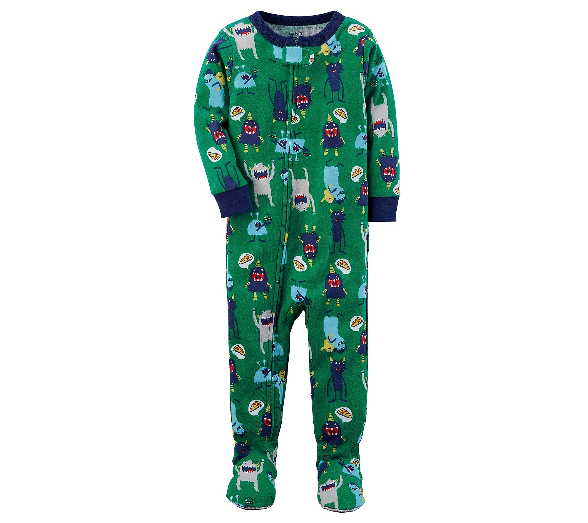 Carter's Boys' 2T-5 One Piece Monster Snug Fit Cotton Pajamas 12 Months