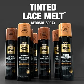 EBIN NEW YORK Wonder Lace Bond Tinted Lace Melt, Medium Brown, 3.38 Oz