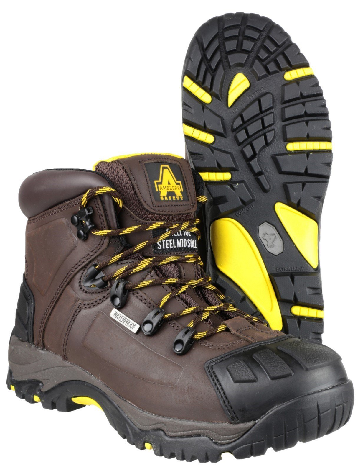 Amblers Safety Hombre FS39 Impermeable Bota De Seguridad Cordones Tope Reforzado