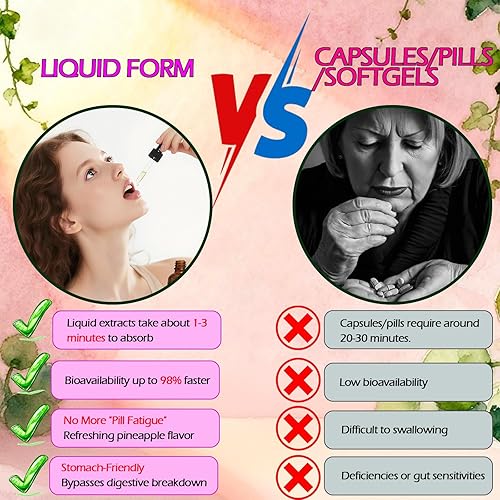 Miniatura 6 de Gotas líquidas de péptidos de colágeno múltiple para mujeres y hombres, tipo I, II, III, V, X, péptidos de colágeno hidrolizados, proteínas de