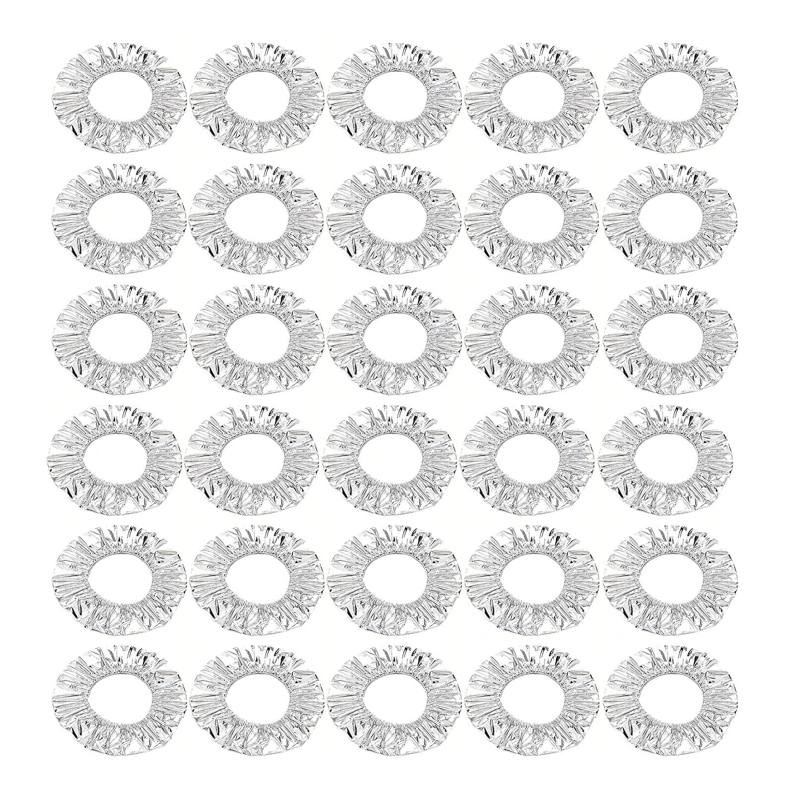 30pcs Aluminum Foil Food Insulation Cover Reusable Fresh Keeping Food Cover Portable Heat Retaining Food Storage Cover for Kitchen Reusable Picnic Restaurant Home (30PCS)