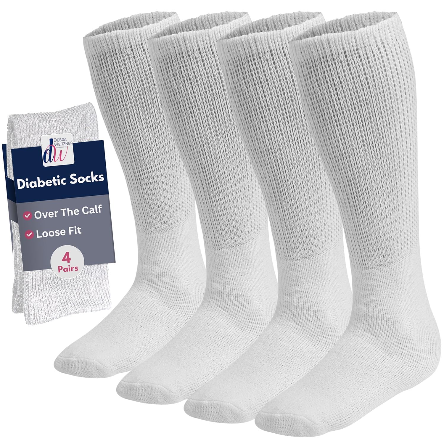Debra Weitzner Diabetic Over the Calf Socks