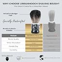UrbanMooch Shaving Brush For Men | Resin Shaving Brush With Ultra Soft & Absorbent Bristles | Imitation Badger Hair Shaving Brush | Cruelty Free | For A Smooth Shave, Knot Size 28mm gallery image