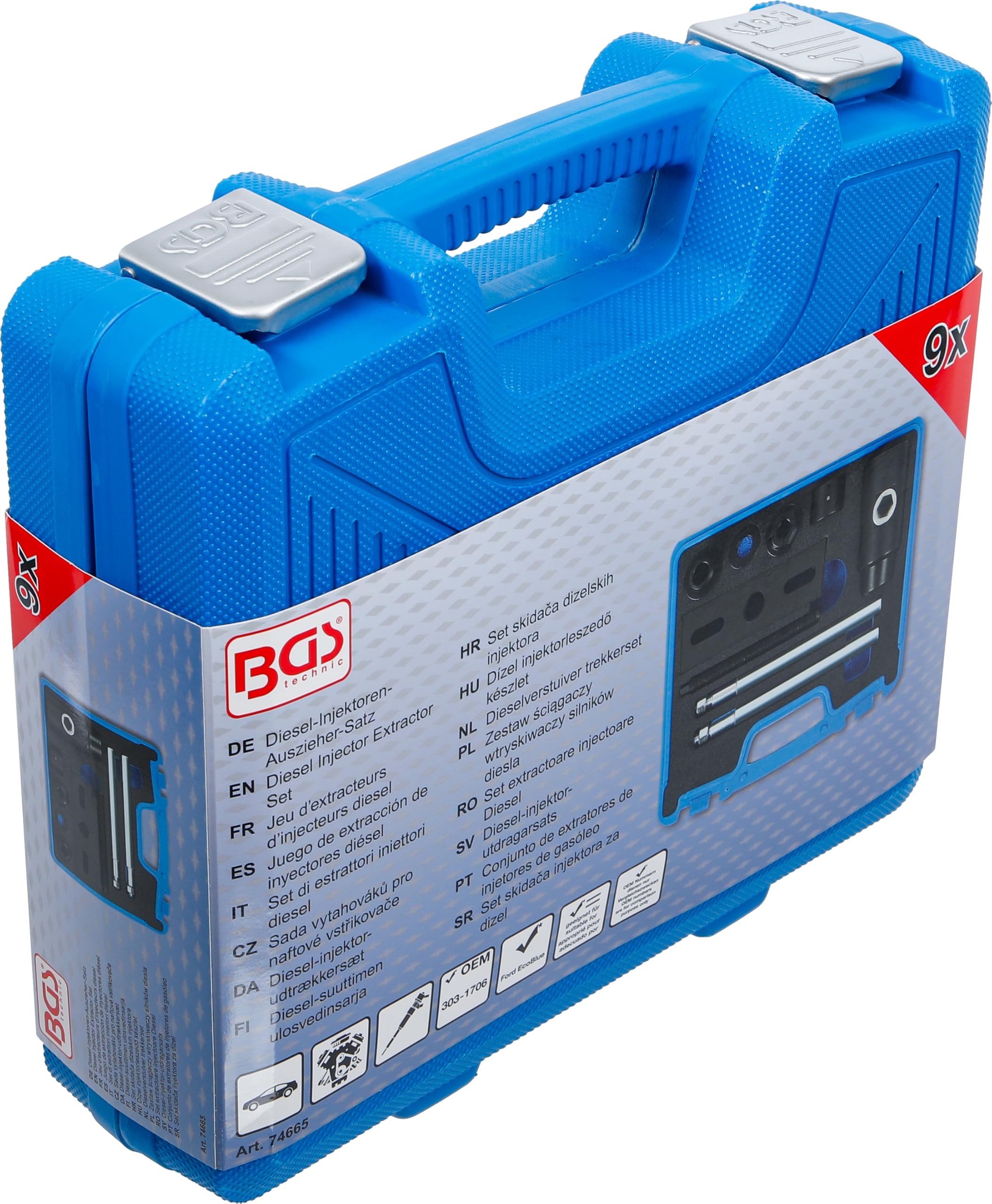 BGS 74665 | Set di estrattori iniettori diesel | per Ford EcoBlue 2.0L