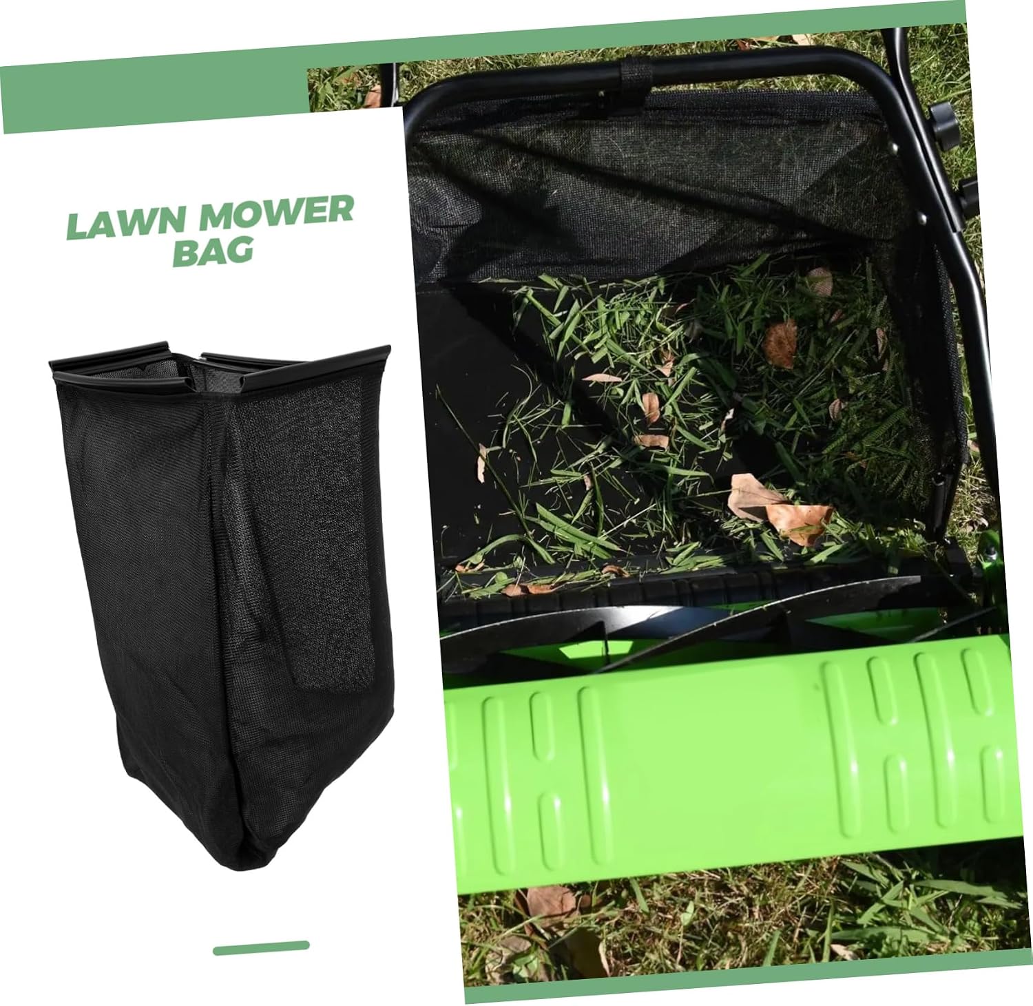 INOOMP Compatible Grass Catcher Bag for HRJ216 196 Lawn Mower Heavy-Duty Leaf Collection Bag 20-Gallon Capacity Easy to Install for Lawn Care and Garden Maintenance