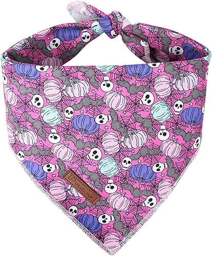 UP URARA PUP Bandana de verano para perro, cómoda bufanda triangular de algodón para perros medianos y grandes, pañuelo lavable para perros machos y