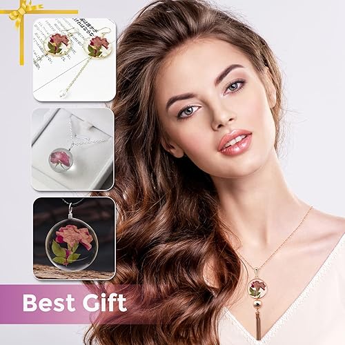 Miniatura 6 de 42 rosas secas prensadas con tallo y hojas para manualidades de resina, flores de rosas secas prensadas reales naturales para resina, bricolaje,