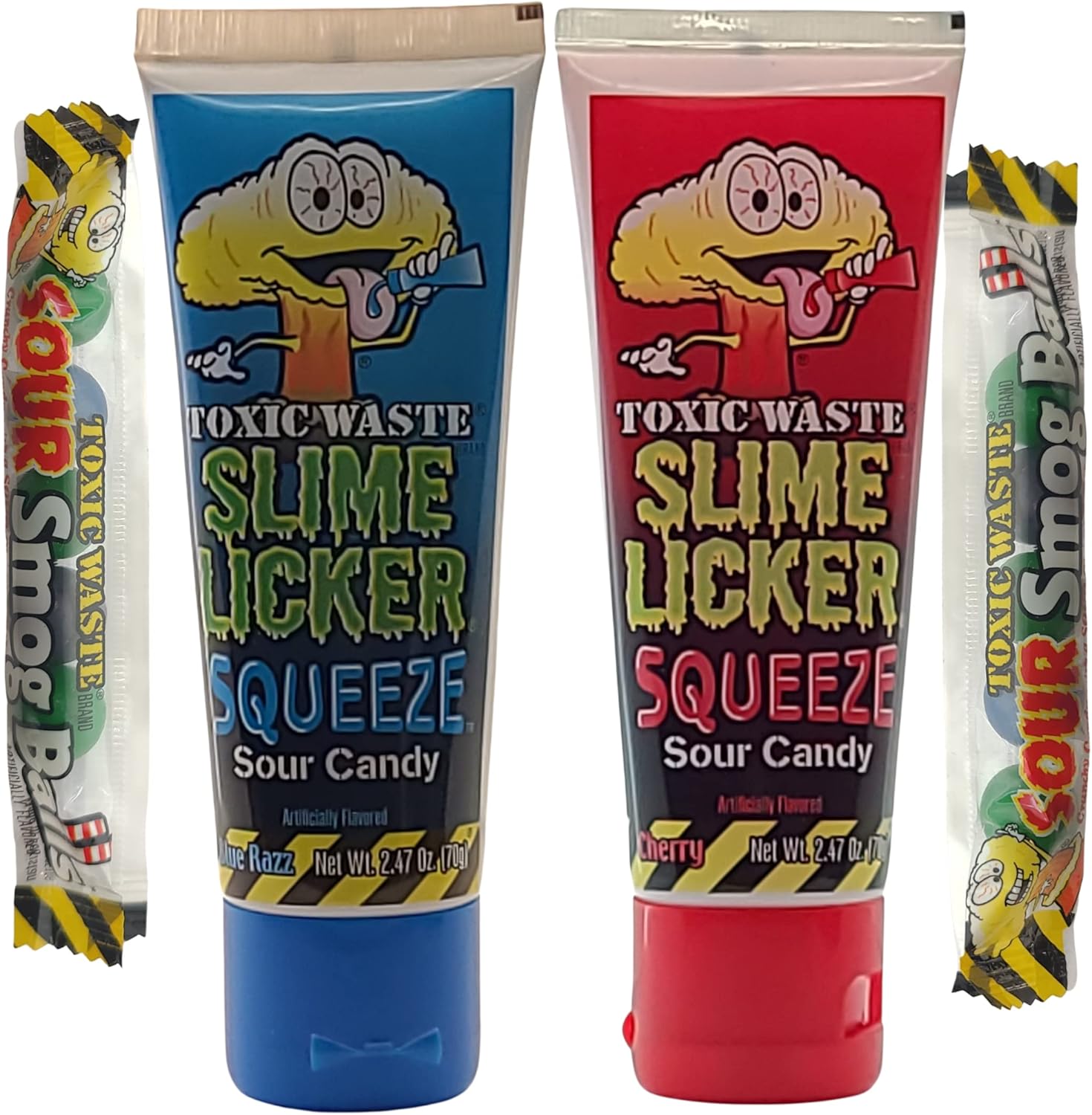 Toxic Waste Candy Slime Lickers Squeeze Sour Candy Bundle
