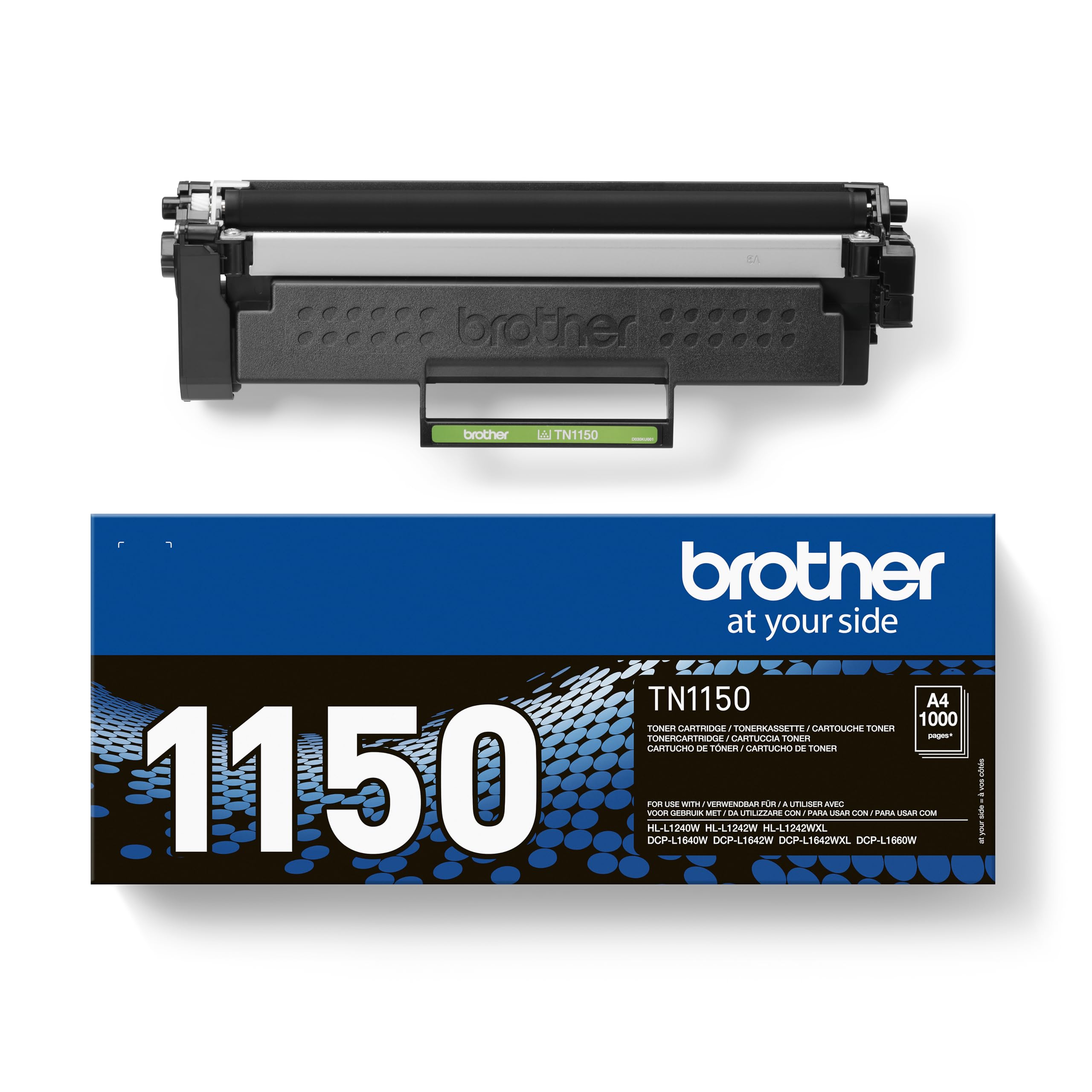 Brother TN1150 | Toner originale | Colore Nero | fino a 1000 pagine | per stampanti HLL1240W / DCPL1640W / DCPL1660W