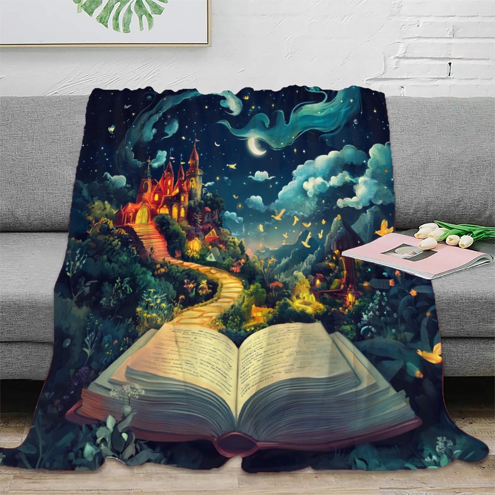 Coperta in morbido pile di flanella, ideale come regalo di compleanno per amici, familiari, regalo di Natale per amici e partner, coperta natalizia per divano e letto, 150 x 200 cm