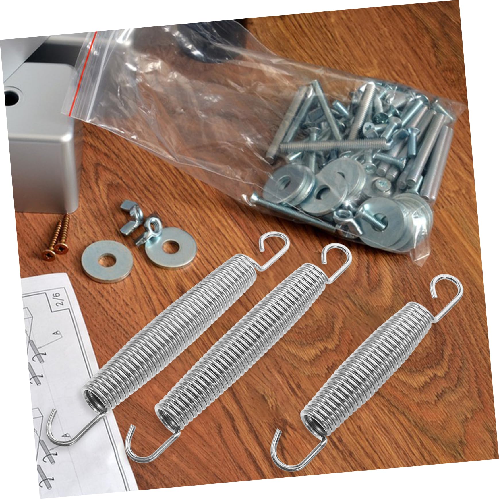 TOYANDONA Federn Für Trampolin Ersatzfedern Befestigungswerkzeug Mit T-Haken Passend Für Trampolin-sprungmatte Reparatur