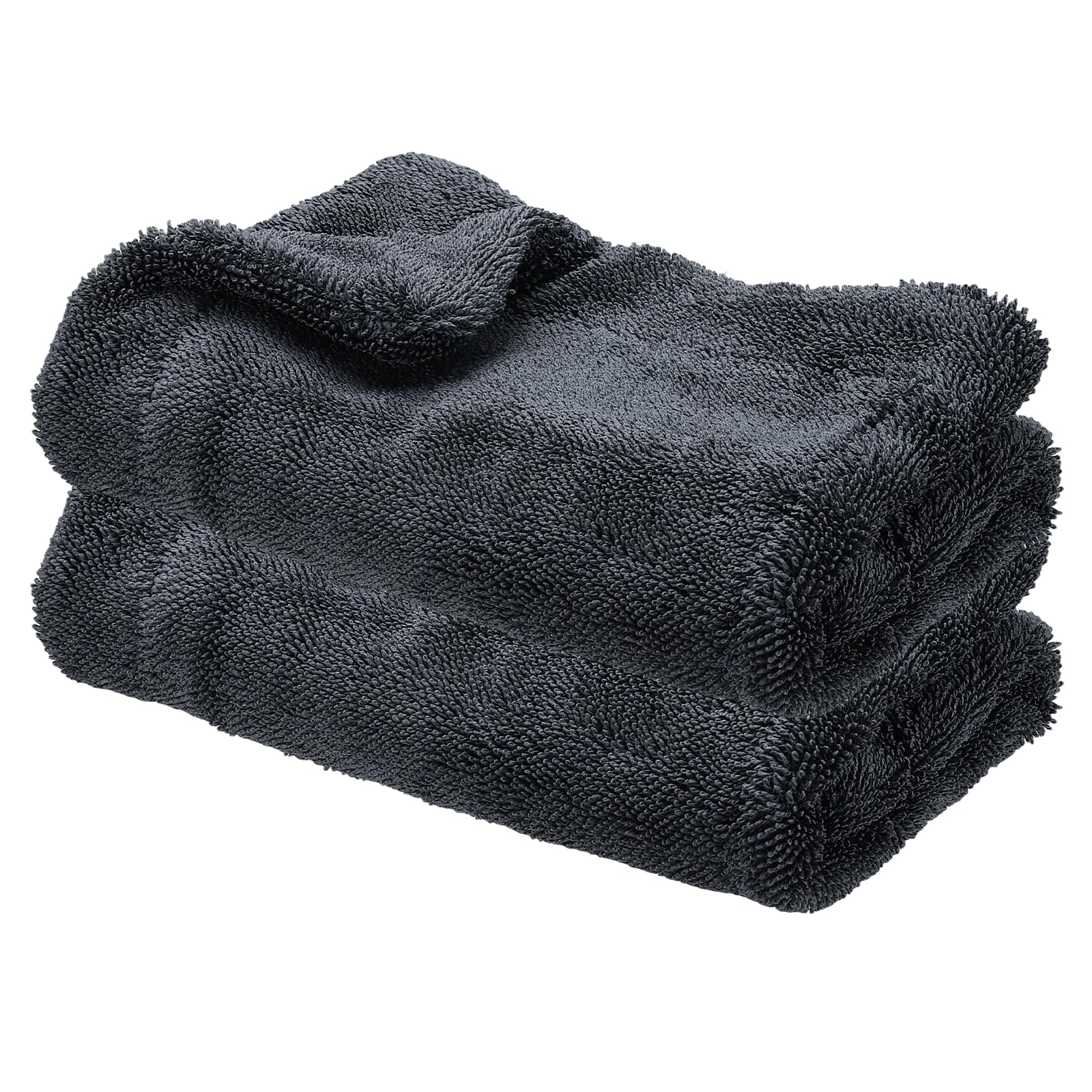 Serviettes en microfibre ultra absorbantes grises 40x40 cm pour voiture et cuisine