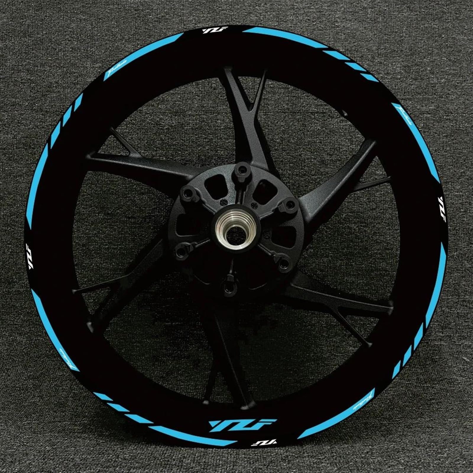 Randaufkleber abziehen Motorrad-Felgenaufkleber Sportliche Felgenrandaufkleber Felgenstreifen Für Y&amaha R1 R15 R125 R6 R7 Für Tracer(Style 13)